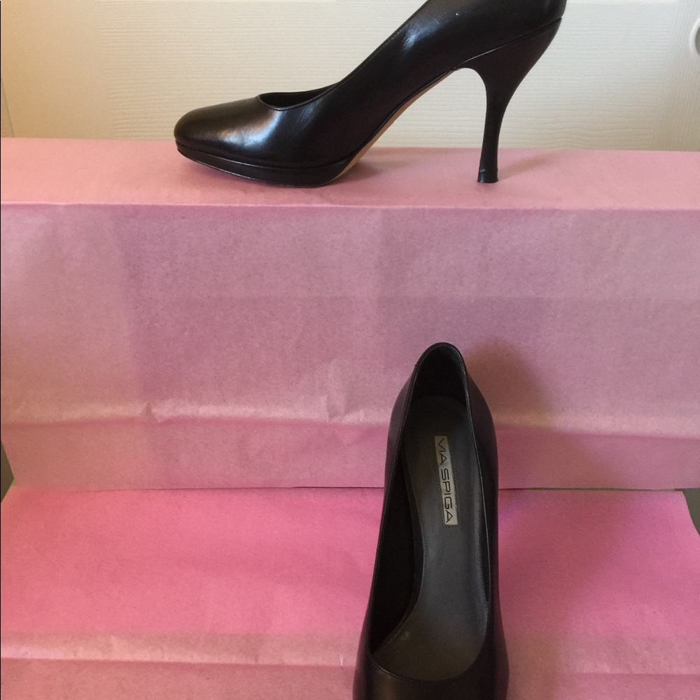 Via Spiga black leather pumps - Picture 5 of 5